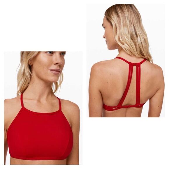 lululemon athletica Other - Lululemon Sea the swim bikini top Red size 4
